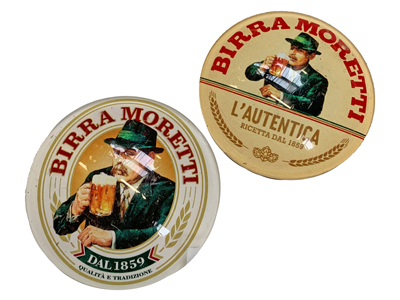 Birra Moretti Beer Emblems Props, Prop Hire