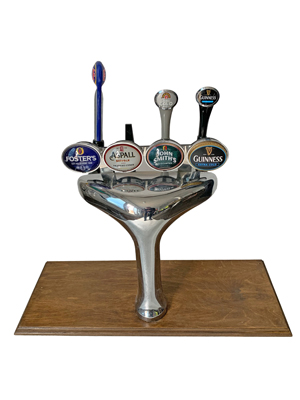 Chrome Beer Taps Pumps Props, Prop Hire