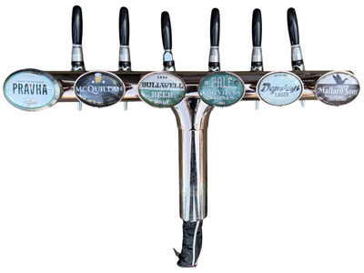 Stainless Steel Beer Taps Props, Prop Hire