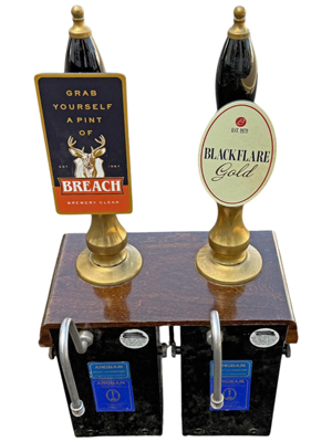 Traditional Double Beer Pumps Props, Prop Hire