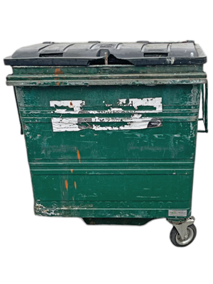 Back Alley Street Garbage Bin Wheelie Props, Prop Hire