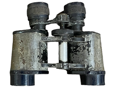 Weathered Retro Binoculars Props, Prop Hire