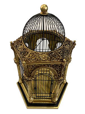 Vintage Pentagonal Birdcage Props, Prop Hire