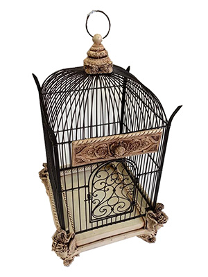 Vintage Square Birdcage Props, Prop Hire