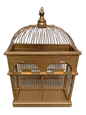 Bronze Medium Birdcage Props, Prop Hire