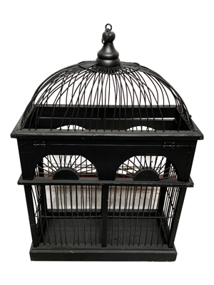 Black Medium Birdcage Props, Prop Hire