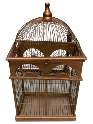 Large Bronze Birdcage Props, Prop Hire