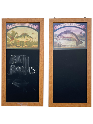 Angling Competition Blackboards Props, Prop Hire