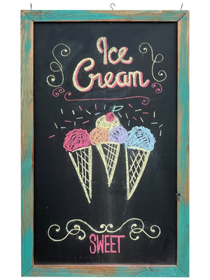 Ice Cream Diner Blackboard Props, Prop Hire
