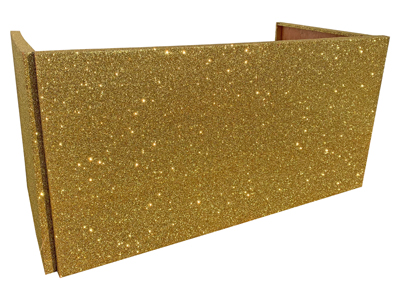 Gold Glitter Dj Booth Table Surround Props, Prop Hire