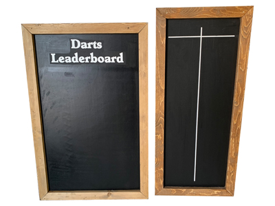 Darts Leader Blackboards Props, Prop Hire