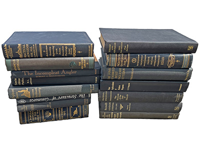 Black with Gold or Silver Writing on Spine Books Props, Prop Hire