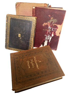 Oversize Leather Books Props, Prop Hire