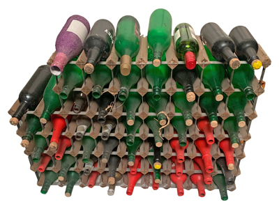 Wine Rack and Bottles Props, Prop Hire