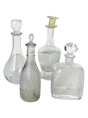 Decanters All Styles Props, Prop Hire