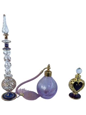 Perfume Bottles Atomisers Props, Prop Hire