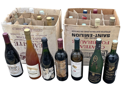 Full Vintage Wines Selection Props, Prop Hire