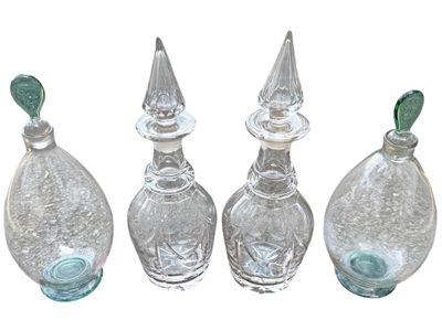 Antique Apothecary Fragrance Perfume Large Glass Bottles Props, Prop Hire