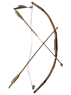 Native Indian Bow and Arrow Display Props, Prop Hire