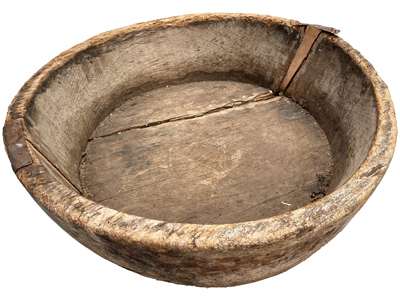 Large Historic Ancient Wooden Bowl Props, Prop Hire