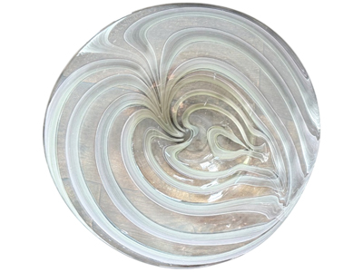 Large Designer Glass Swirl Bowl Props, Prop Hire