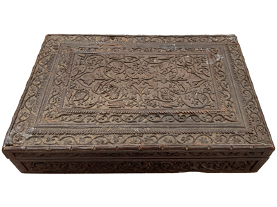 Ornate Wooden Treasure Box Props, Prop Hire