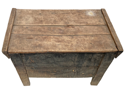 80cms Ancient Wooden Storage Chest Props, Prop Hire