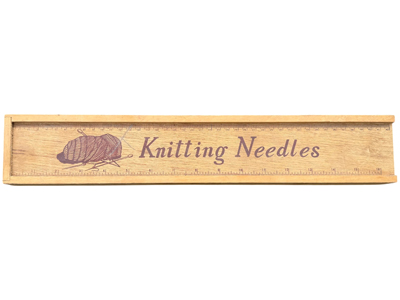 Wooden Knitting Needles Vintage Box Props, Prop Hire