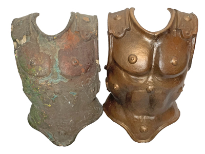 Roman Breast Plate Props, Prop Hire