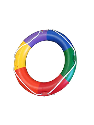 Rainbow Life Rings Props, Prop Hire