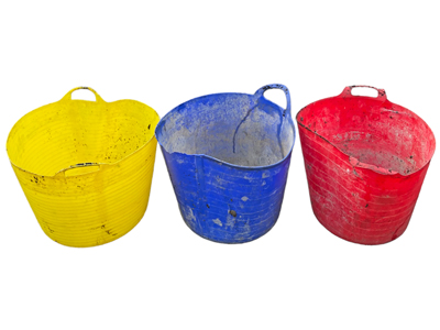 Industrial Builders Rubble Buckets Props, Prop Hire