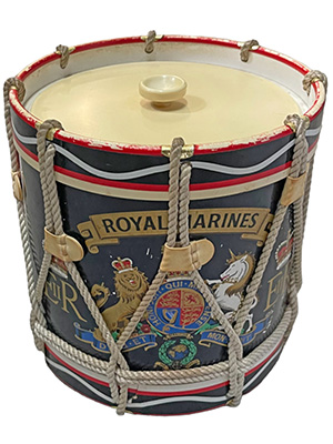 Royal Marines Drum Ice Bucket Props, Prop Hire