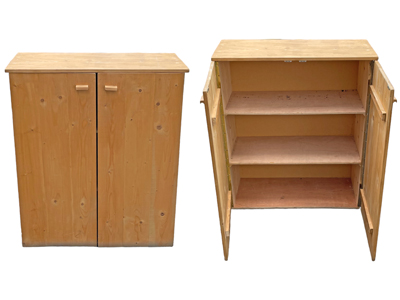 Plain Wood Office Storage Cabinet Props, Prop Hire