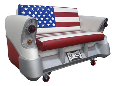 Cadillac Sofas American Flag Props, Prop Hire