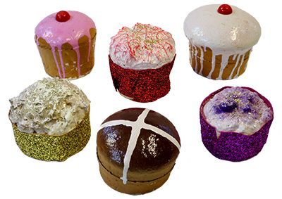 Assorted Muffin and Cakes Props, Prop Hire