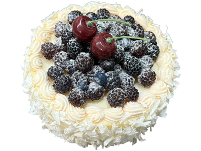 Realistic Replica Blueberry Cream Cakes Props, Prop Hire
