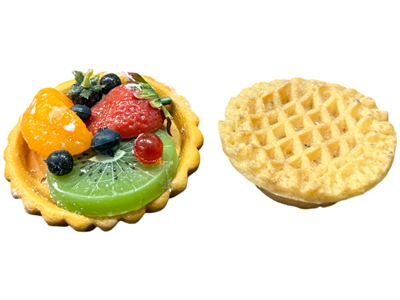 Linzer Baked Apple Strawberry Tarts Cakes Props, Prop Hire