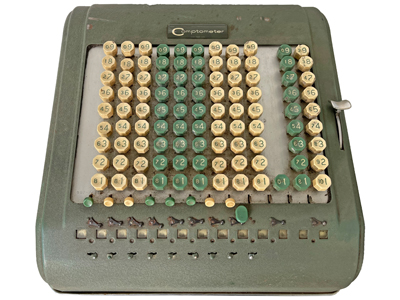 Comptometer Calculator Enigma Props, Prop Hire