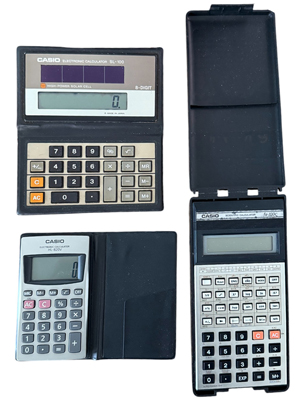 Retro Casio Pocket Calculators Props, Prop Hire