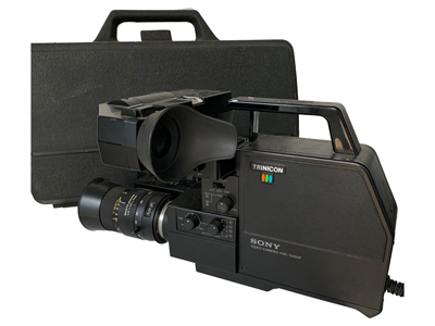 Sony Tranicom Vintage Video Camera In Case Props, Prop Hire