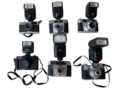 Cameras Olympus Koroll Time Props, Prop Hire