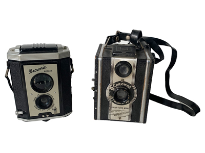 Brownie And Coronet Cameras Props, Prop Hire