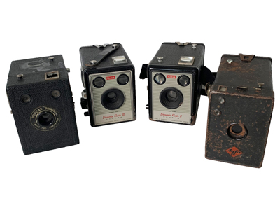 Brownie Agfa Box Cameras Props, Prop Hire