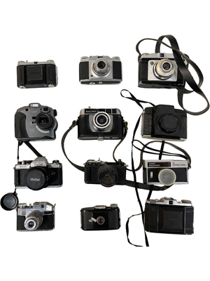 Retro Kodak Ilfomatic Cameras Props, Prop Hire