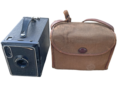 Brownie Vintage Camera In Case Props, Prop Hire