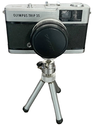 Olympus Trip Camera on Tripod Props, Prop Hire