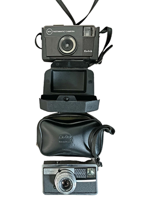 Instamatic Cameras in Cases Props, Prop Hire