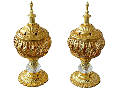 Eastern Church Incense Brass Holders Props, Prop Hire