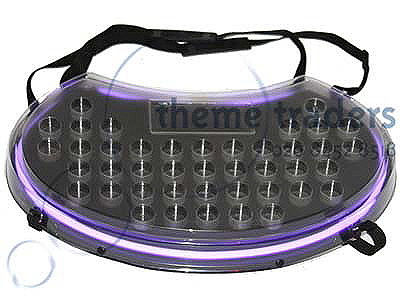 Neon Canape Trays Purple Props, Prop Hire