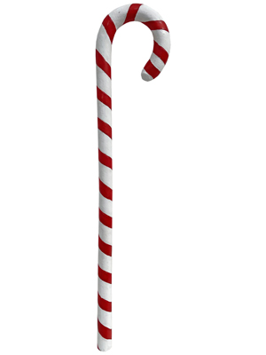 Hand Held Full Size Candy Canes Props, Prop Hire